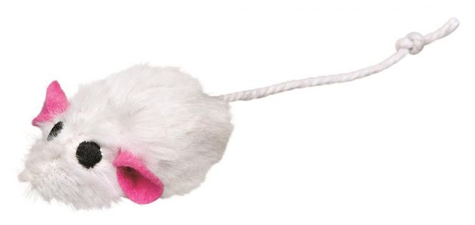 Hovedbilde KATTELEKE MUS M/BJELLE M/CATNIP 5CM (SETT M/6STK)