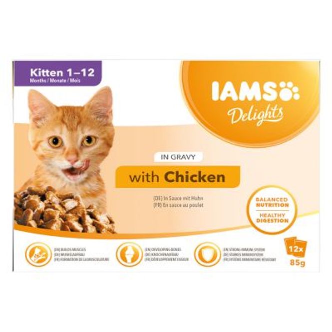 Hovedbilde IAMS KITTEN IN GRAVY 12PK