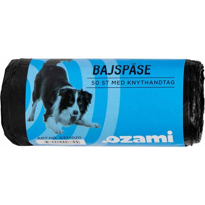 Hovedbilde OZAMI BAJSPÅSE MED KNYTHANDTAG 50STK