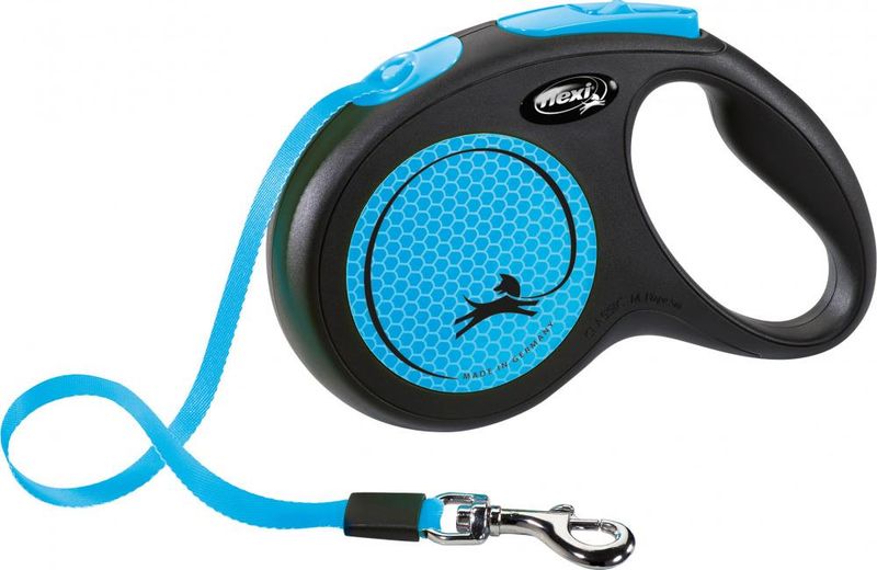 FLEXI CLASSIC NEW NEON TAPE M 5M SORT/NEON BLÅ MAX 25KG