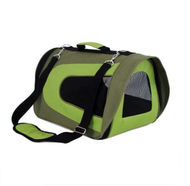 Hovedbilde Bæreveske Snobben Grønn – Reisebag til hund