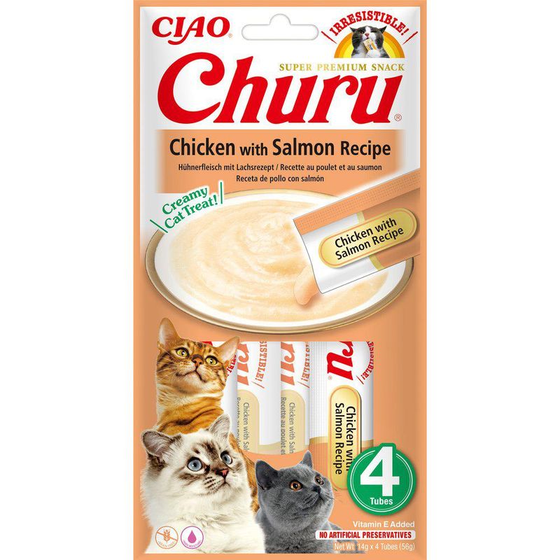 CHURU CAT CHICKEN WITH SALMON 4ST