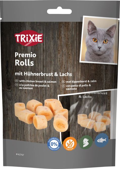 Hovedbilde TRIXIE Premio Rolls M/Kylling & Laks 50g 