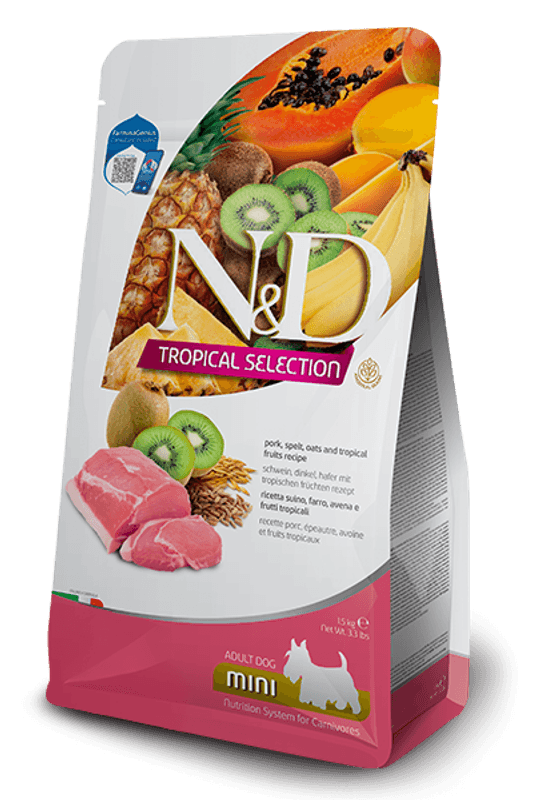 FARMINA N&D PORK & TROPICAL FRUITS ADULT MINI 1,5KG