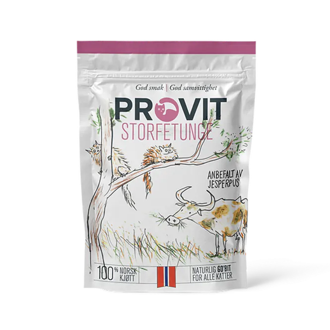 Hovedbilde PROVIT FRYSETØRKET STORFETUNGE TIL KATT 40g