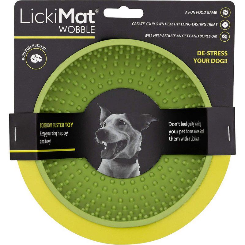 LICKIMAT WOBBLE GRÖN 17x17x8CM