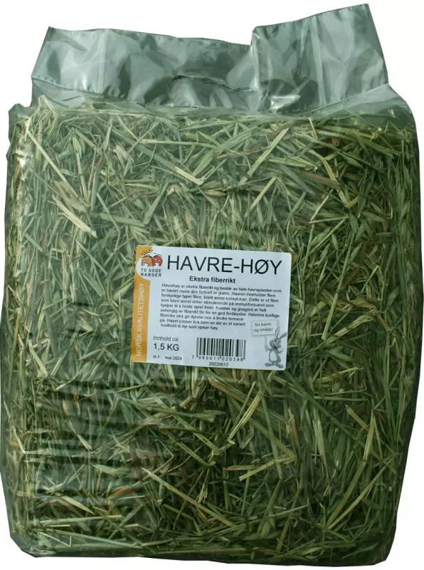 HAVRE-HØY 2 GODE NABOER 1.5KG
